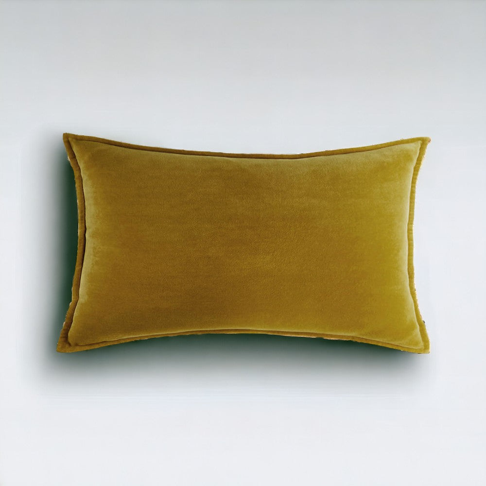 Velvet Throw Pillows pack of 2, size 12"x20, 18"x18", 20"x20" and various color options