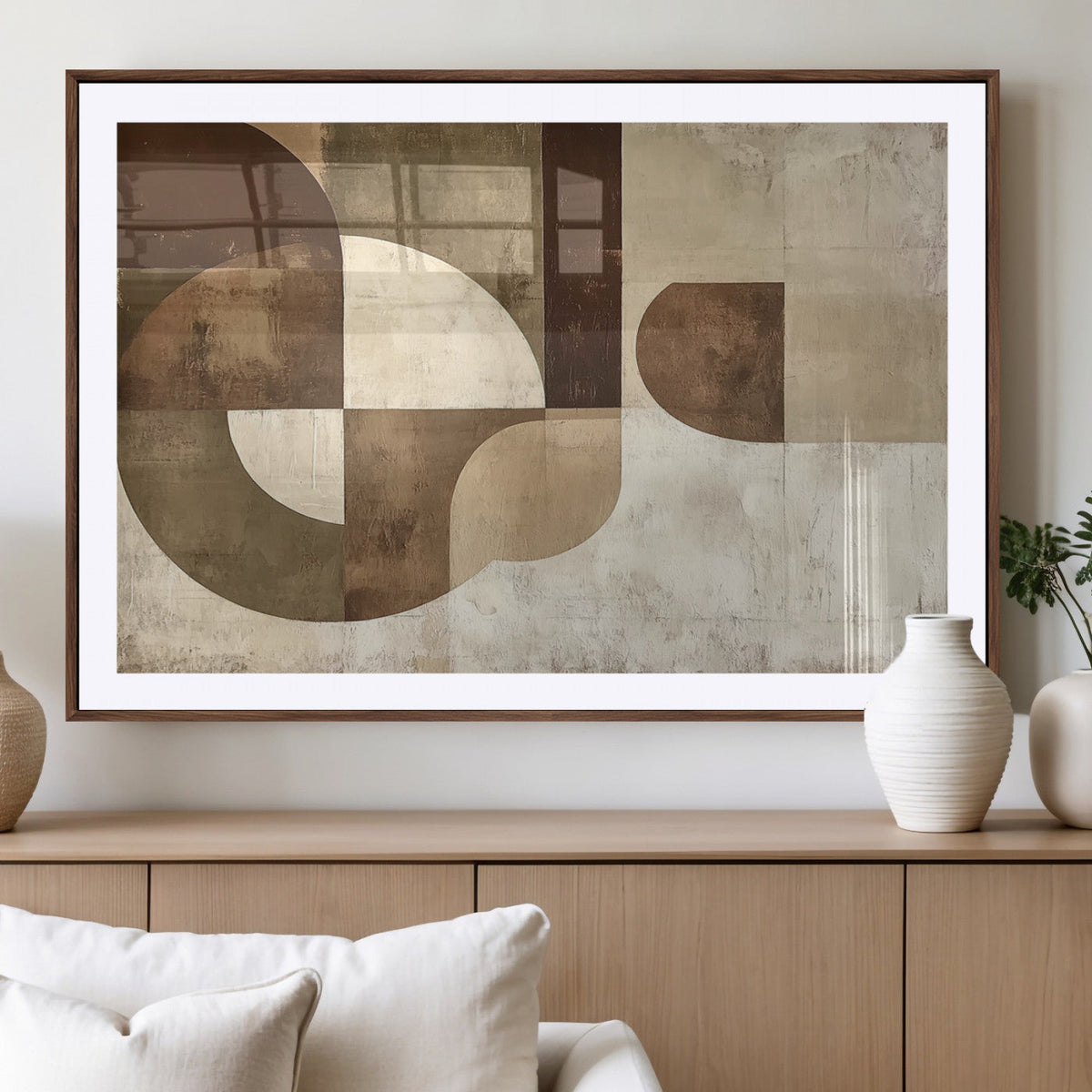 Wabi Sabi Geometric Wall Art | Abstract Modern Minimalist