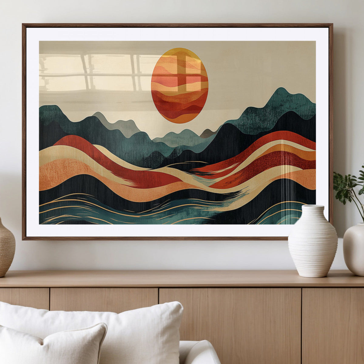 Mountain Triptych Wall Art Canvas Print – Western Nature