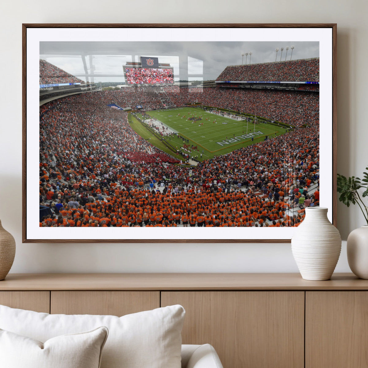 Jordan-Hare Stadium Wall Art Canvas Print, College Sports