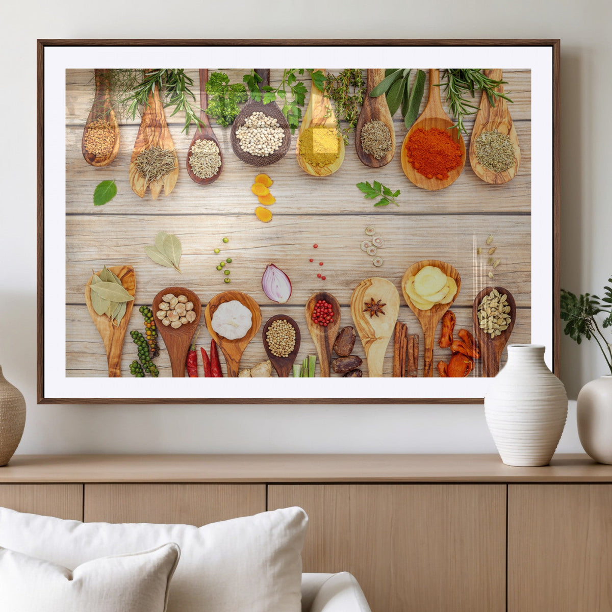 Kitchen Spice on the Table Wall Art, Kitchen Spice Wall Art