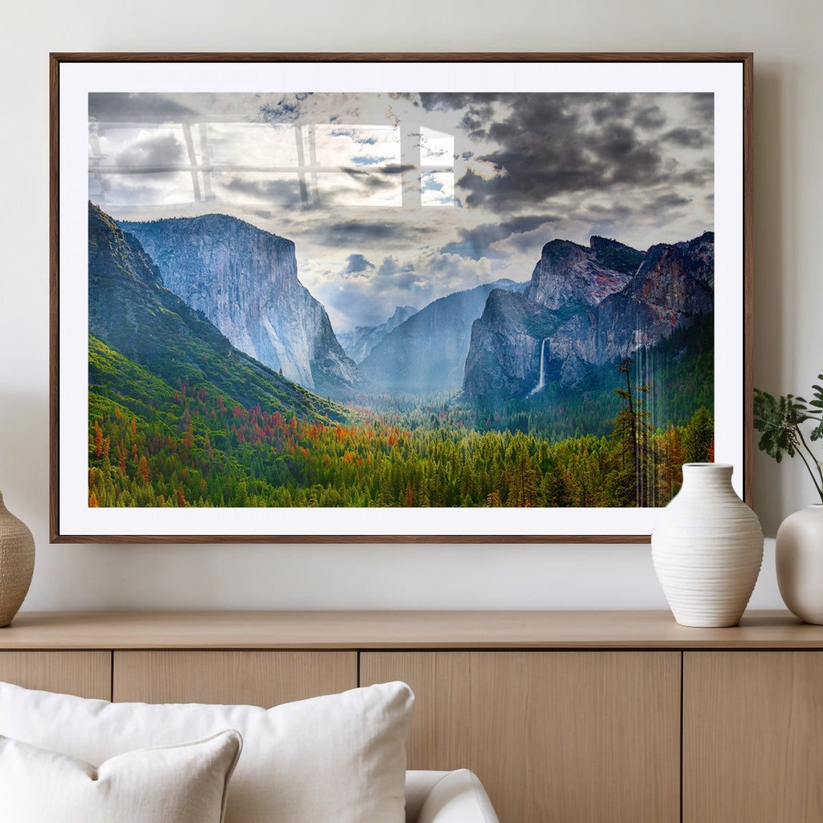 Yosemite Park Half Dome 3 Panel Canvas Print | Large Giclée