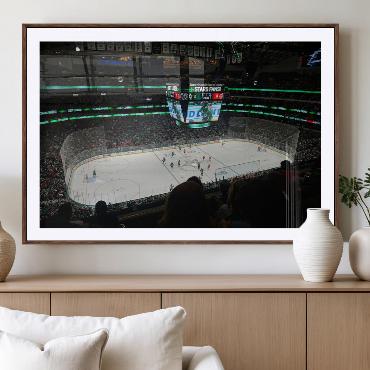 American Airlines Center Dallas Stars Wall Art Canvas Print