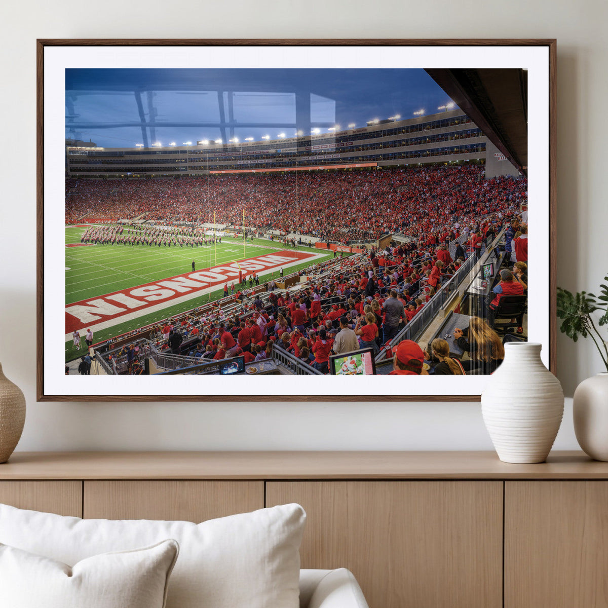 Wisconsin Badgers Football Team Print - Madison Camp Randall