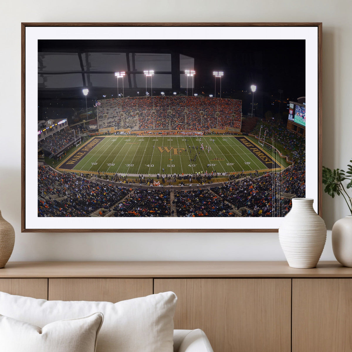 Demon Deacons Print Canvas, Football Team Print -