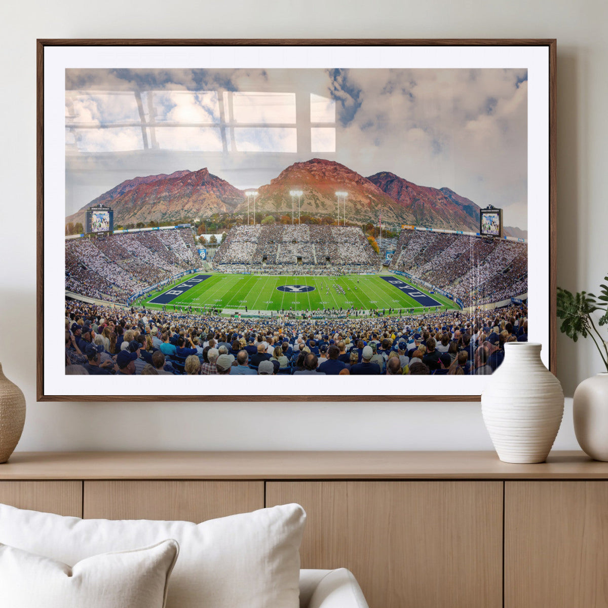 Brigham Young University Cougars Football Team Print - Provo