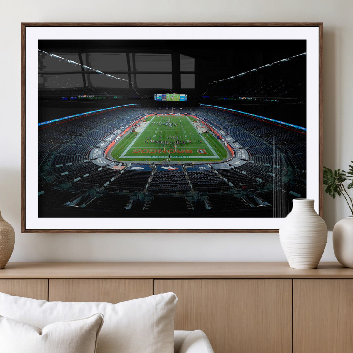 Denver Broncos Football Team Print Canvas- Denver Empower