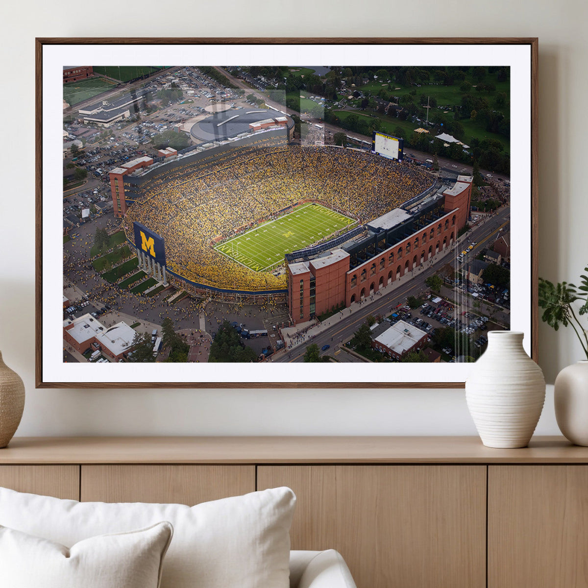 University of Michigan Wolverines Football Team Print - Ann