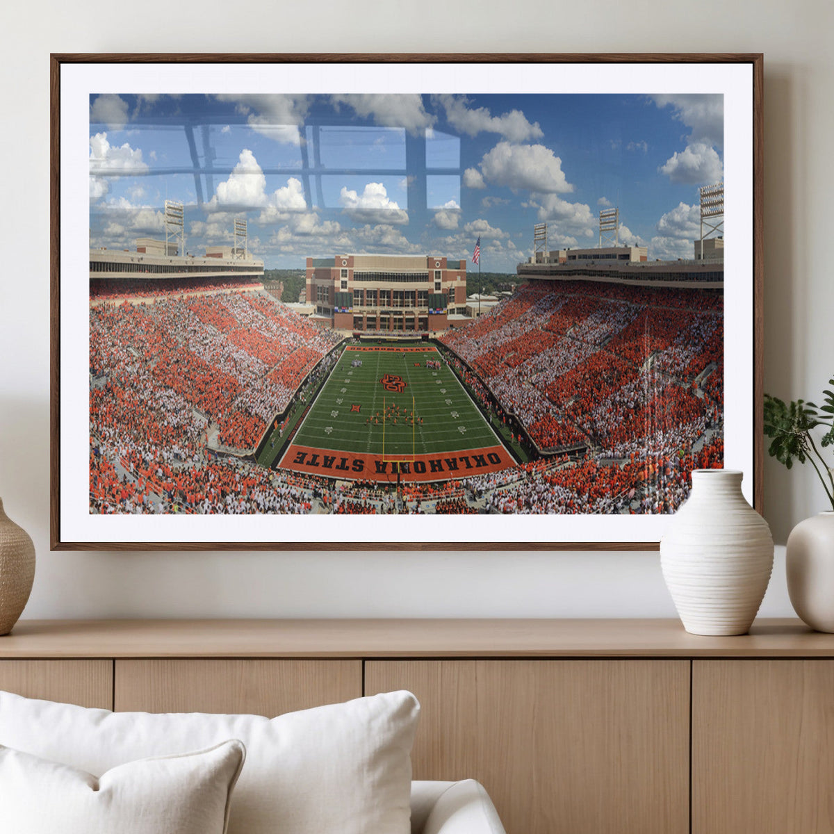 Oklahoma State Cowboys Football Team Print - Stillwater