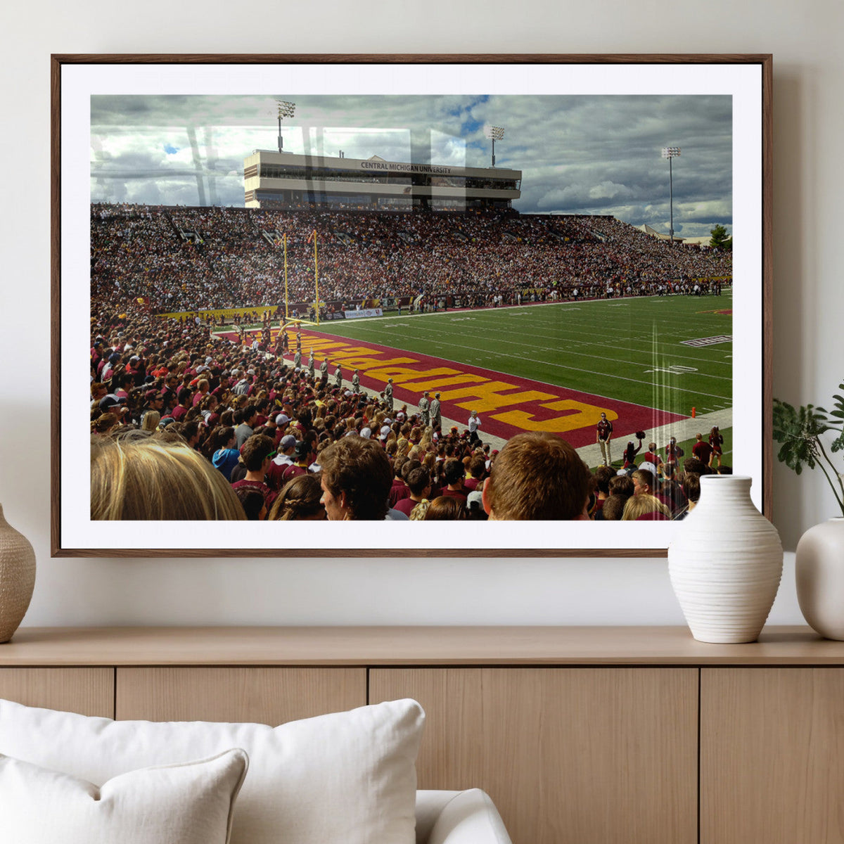 Central Michigan University Chippewas Football Team Print -
