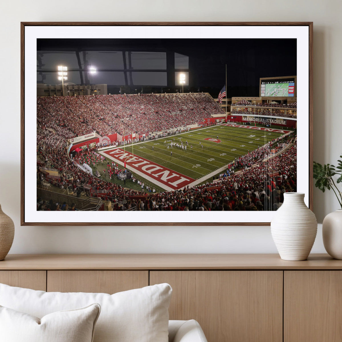 Indiana University Hoosiers Football Team Print Canvas -