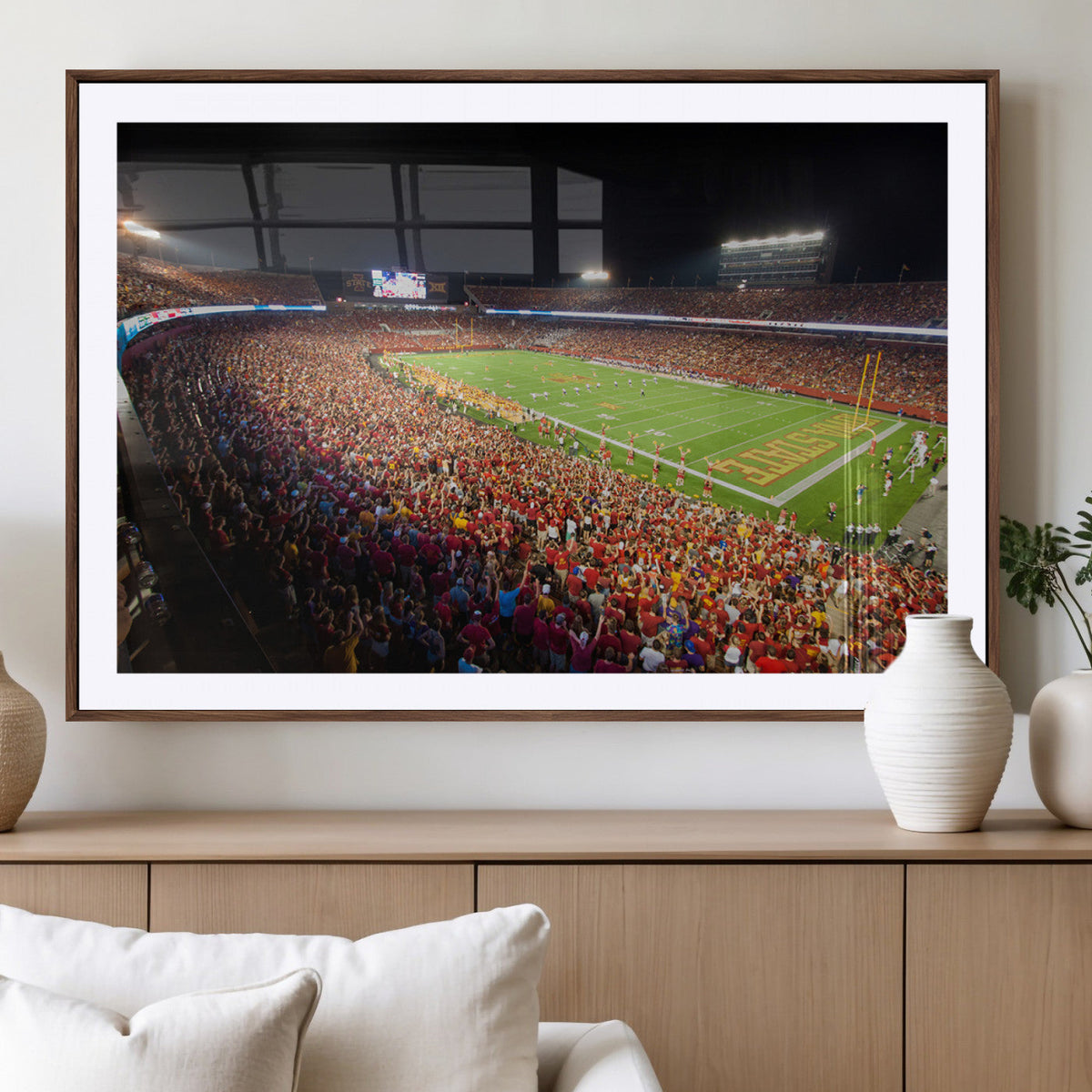 Iowa State University Cyclones Canvas Print, Football Team