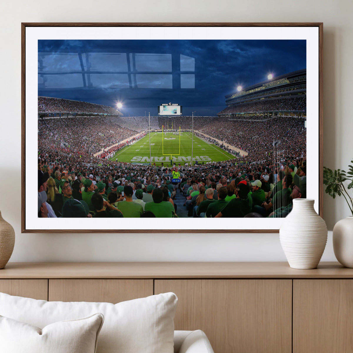 Michigan State Spartans Football Team Print - East Lansing