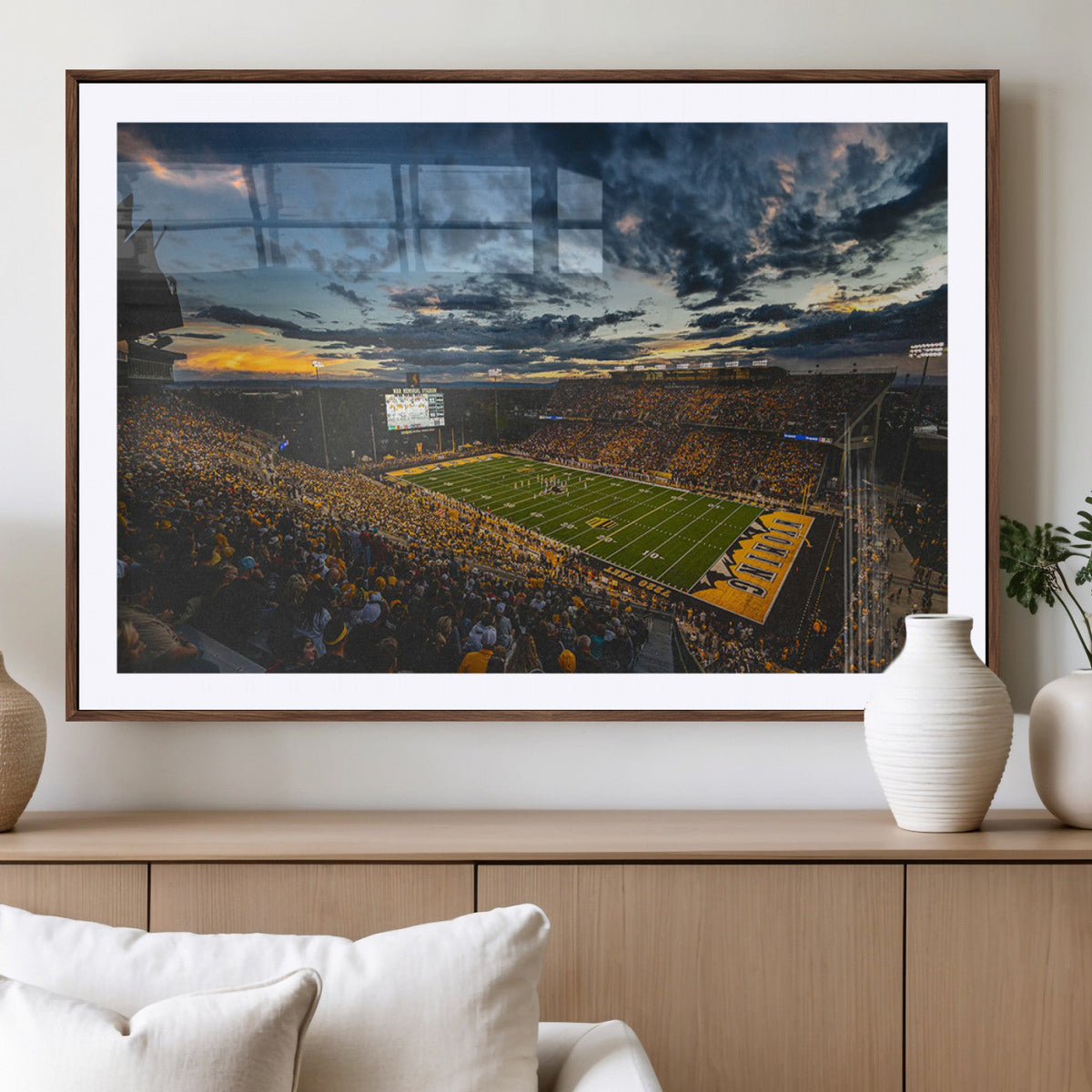 University of Wyoming Cowboys Football Team Print - Laramie