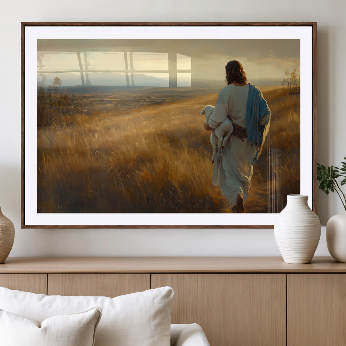 Jesus the Good Shepherd Wall Art Canvas Print -