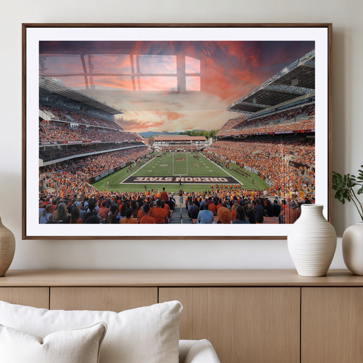 Oregon State Beavers Football Team Print - Corvallis Reser