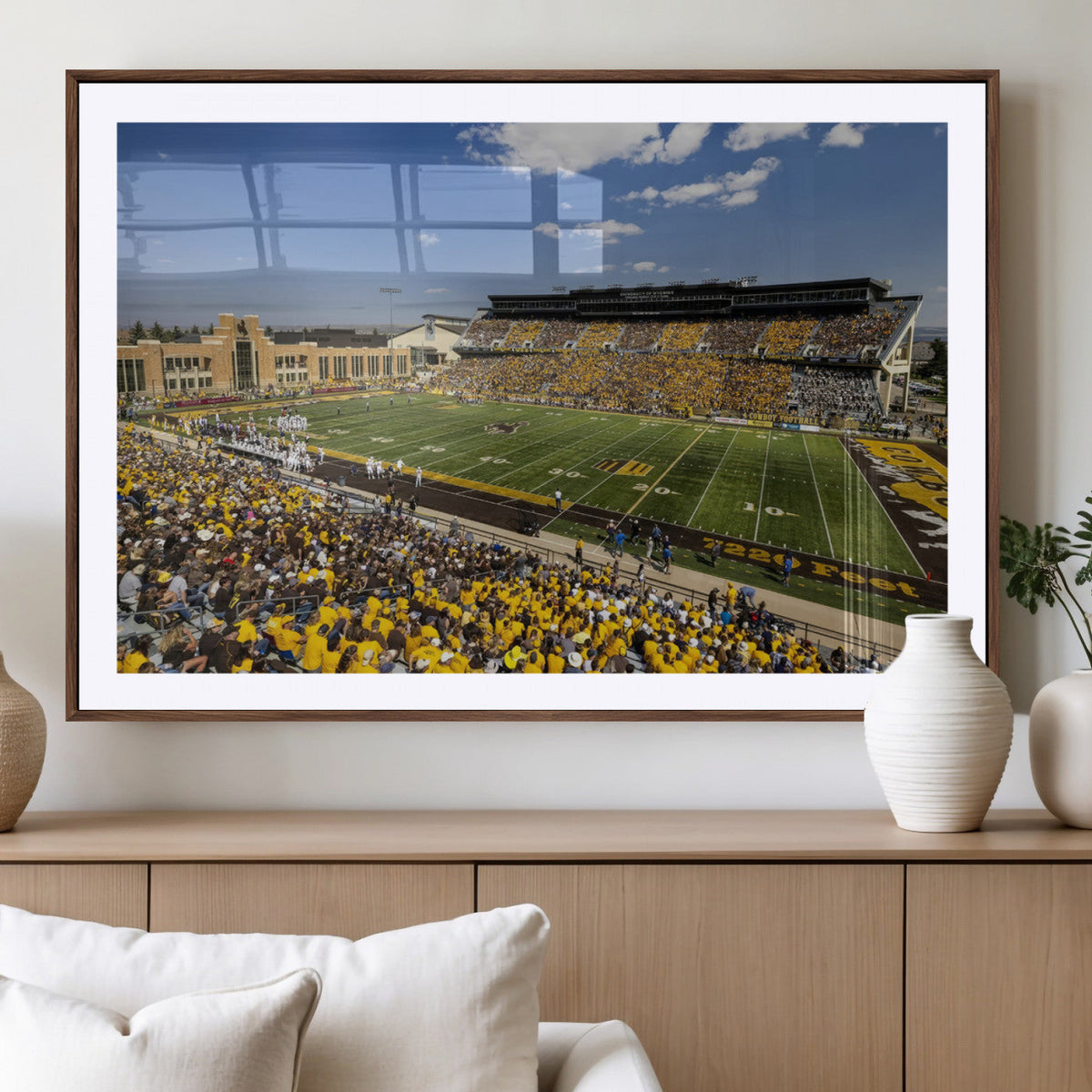 University of Wyoming Cowboys Football Team Print - Laramie