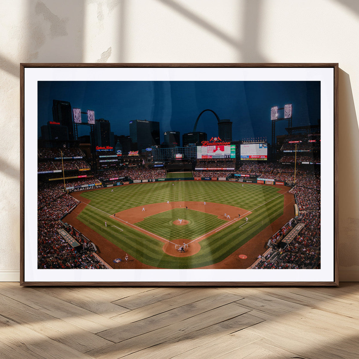 St. Louis Cardinals Baseball Team Print - Busch Stadium Wall