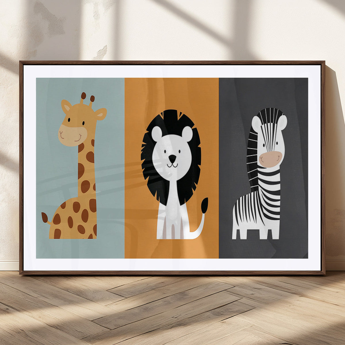 Boho Jungle Animal Nursery Wall Art Prints – Safari Decor