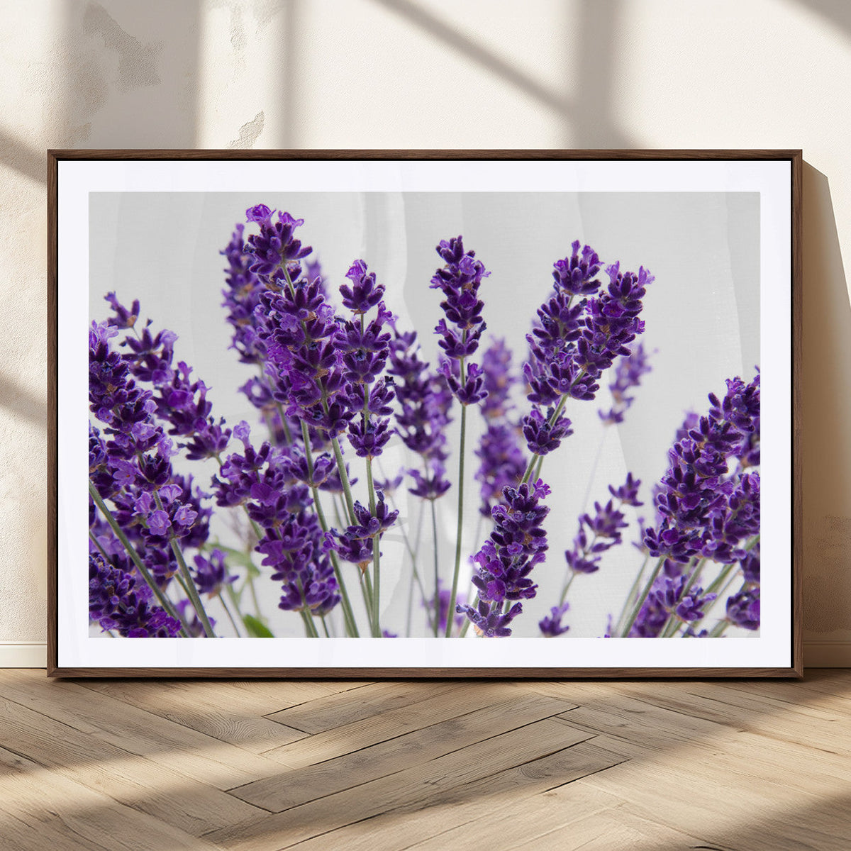 Lavender Flower Wall Art Canvas Print