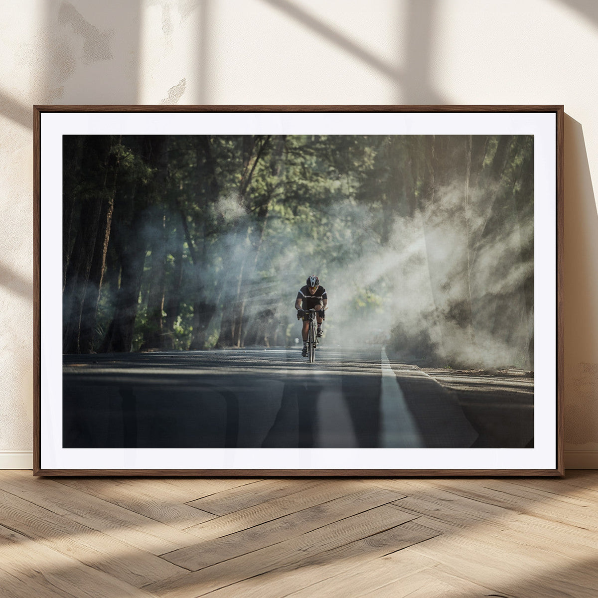Cycling Road Bike in the Morning, Cycling Road Bike Canvas