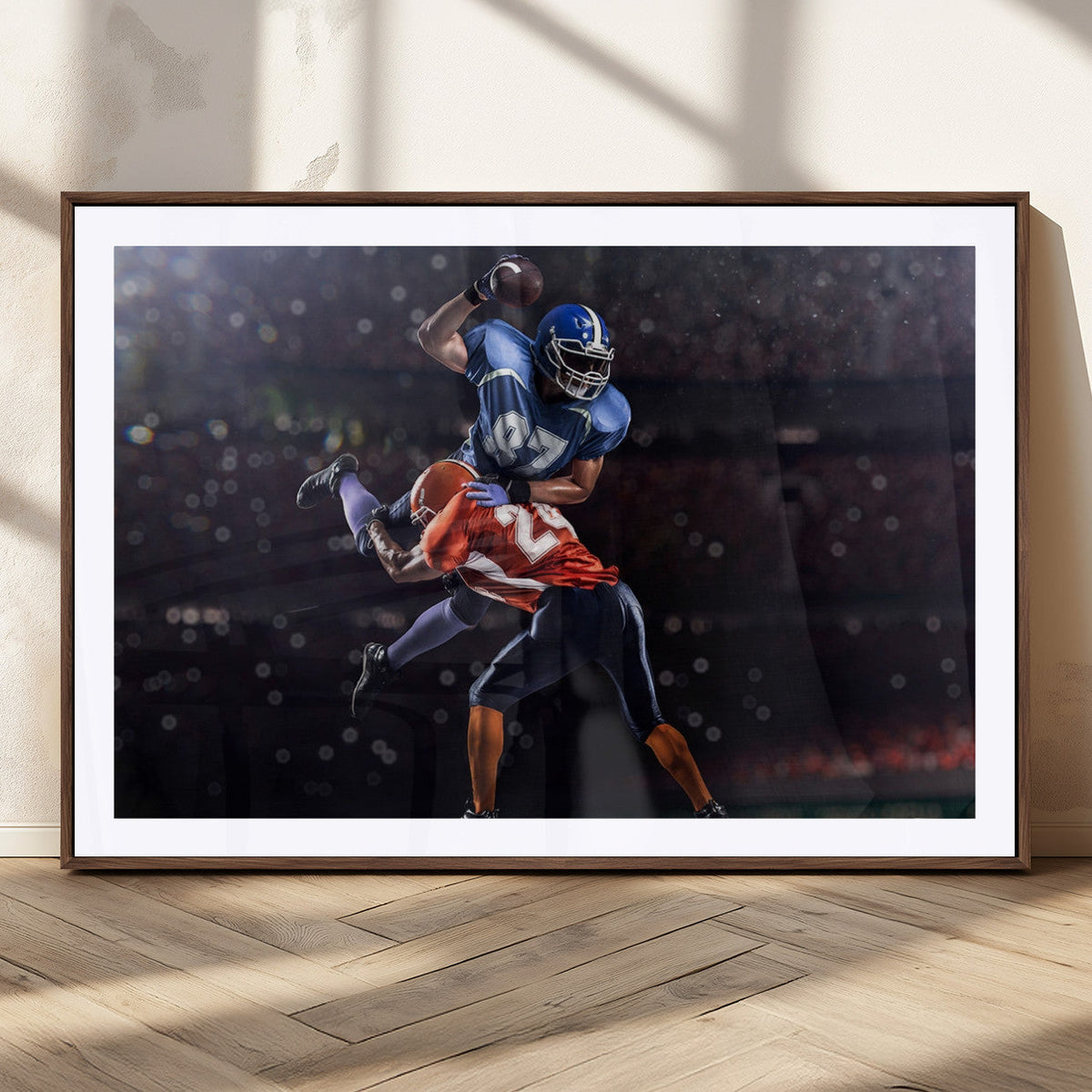 American Football Wall Art Canvas Print, Stadium Sport Wall