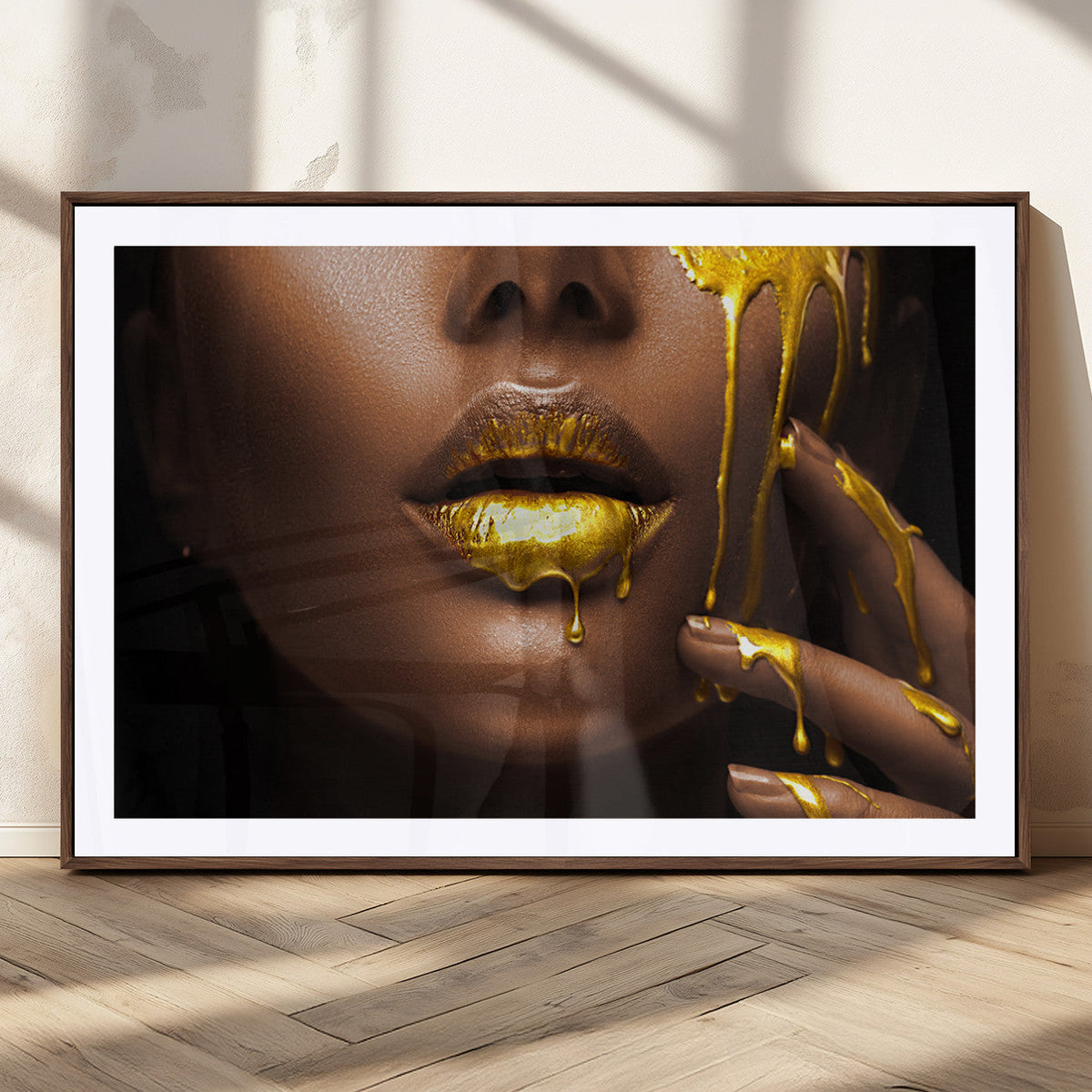 African American Art Black Woman Canvas Print, African Wall