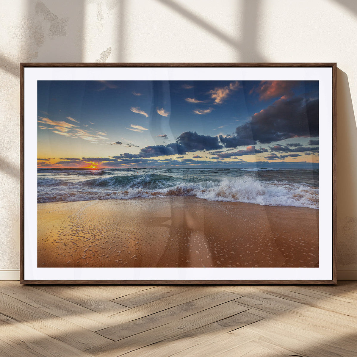 Beach Canvas Wall Art - Coastal Seascape Print for Living