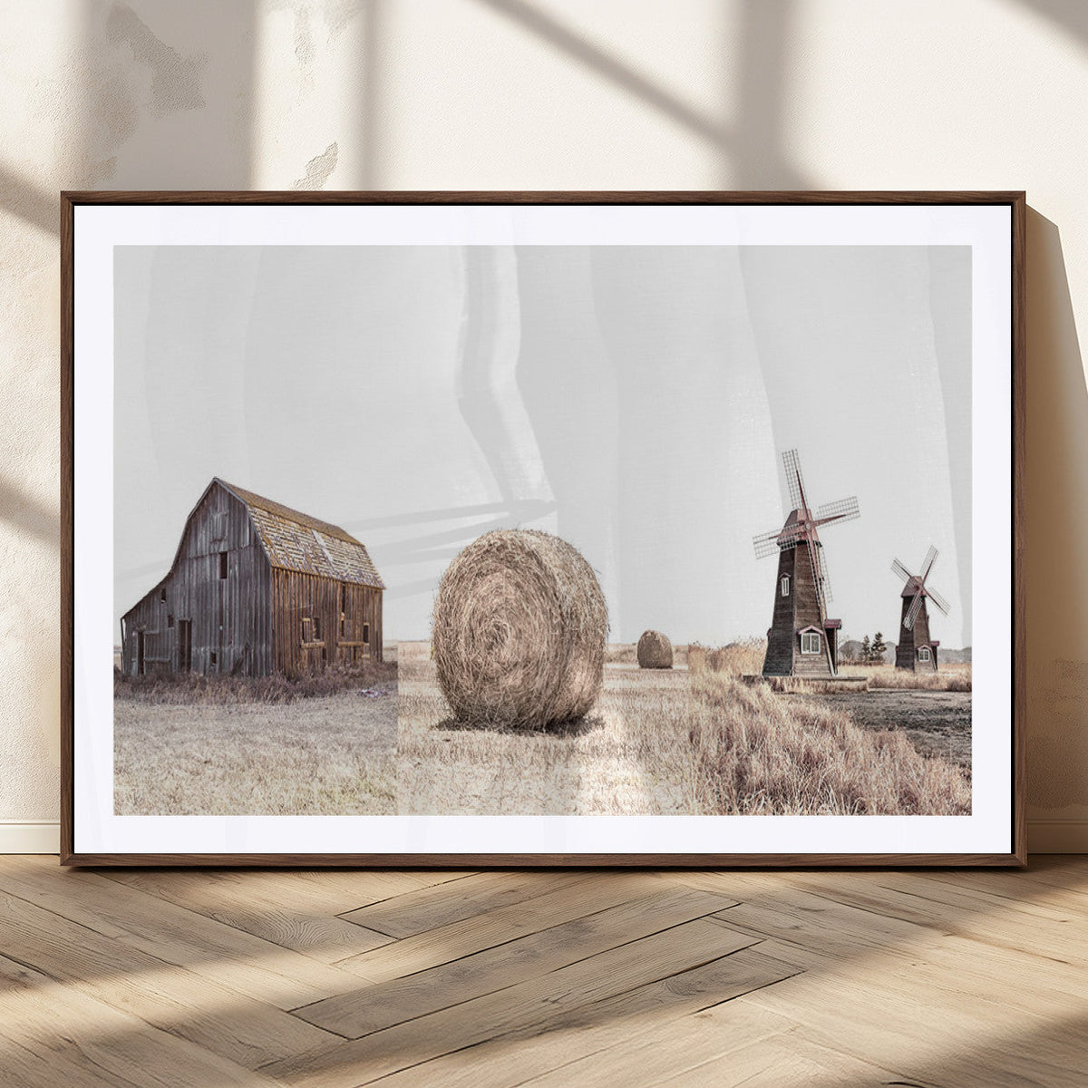 Farm Prints Set, Set of 3 Farmhouse Wall Art, Country House