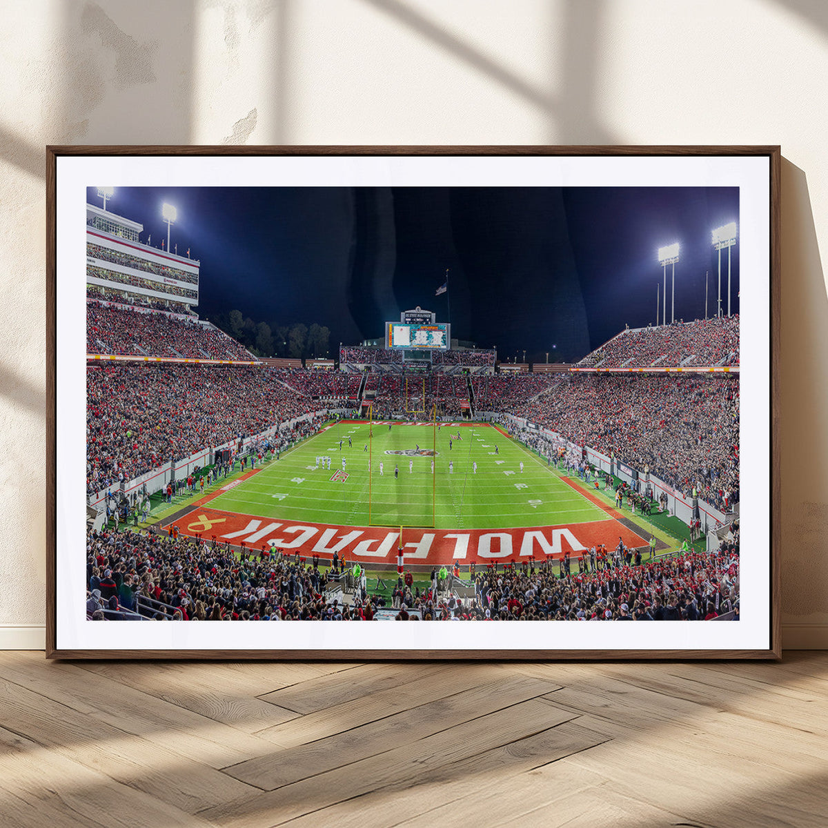 Wolfpack Football Team Print - Raleigh Carter-Finley Stadium