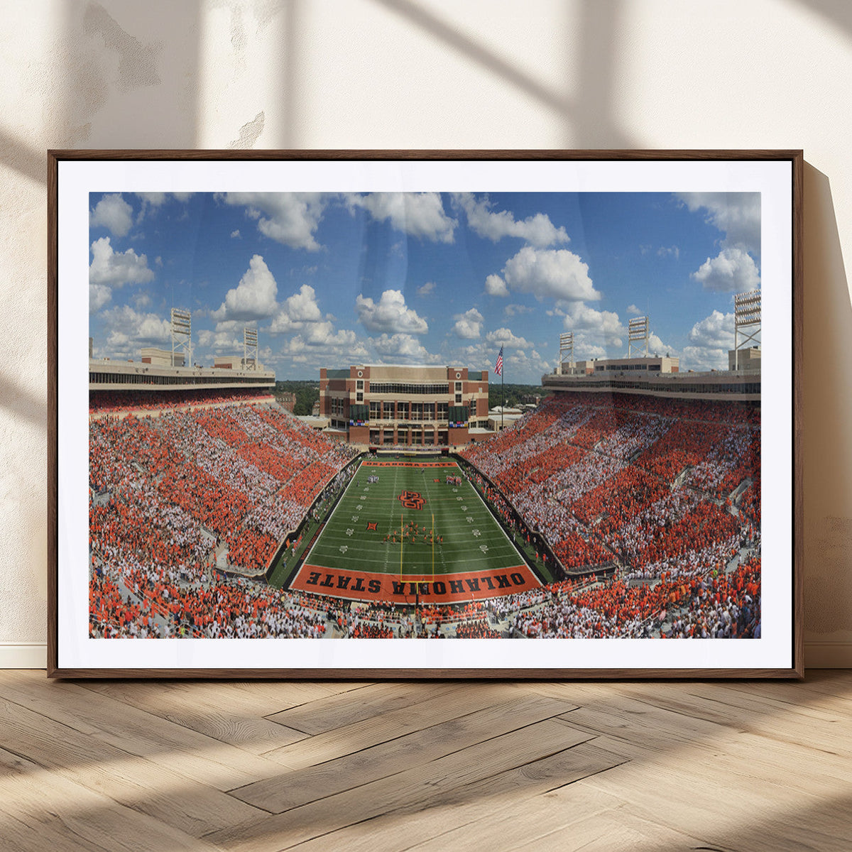 Oklahoma State Cowboys Football Team Print - Stillwater