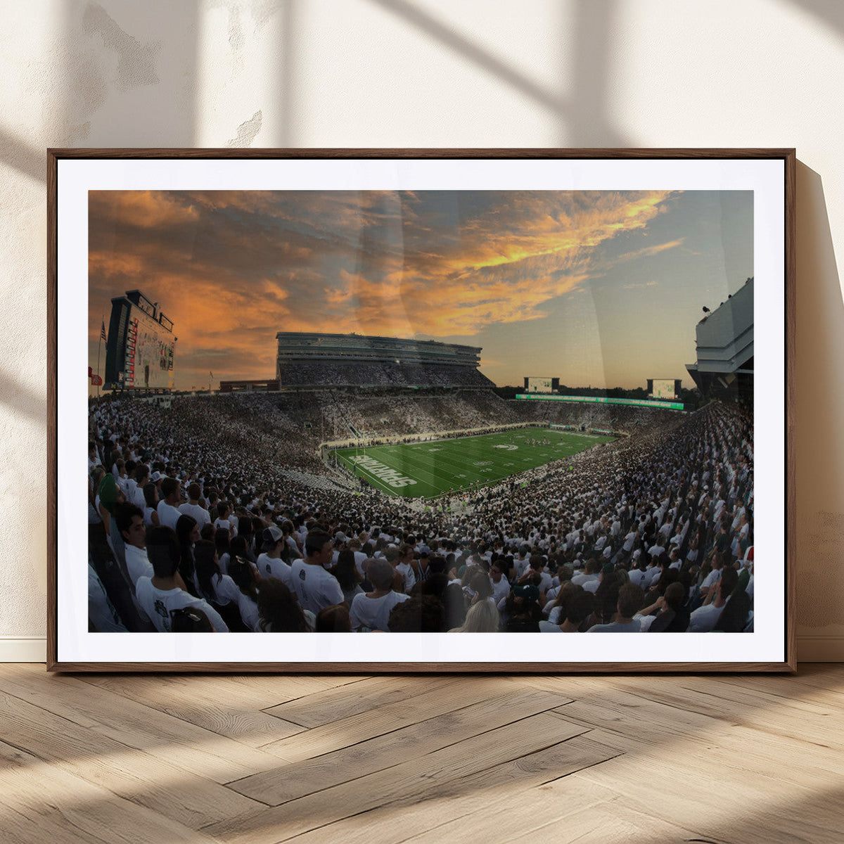 Michigan State Spartans Football Team Print - East Lansing