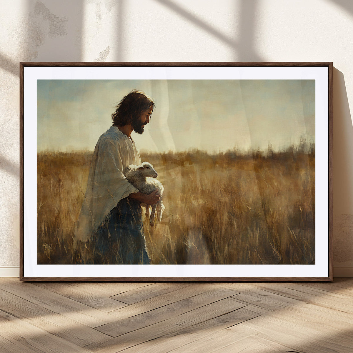 Jesus the Good Shepherd Wall Art Canvas Print -