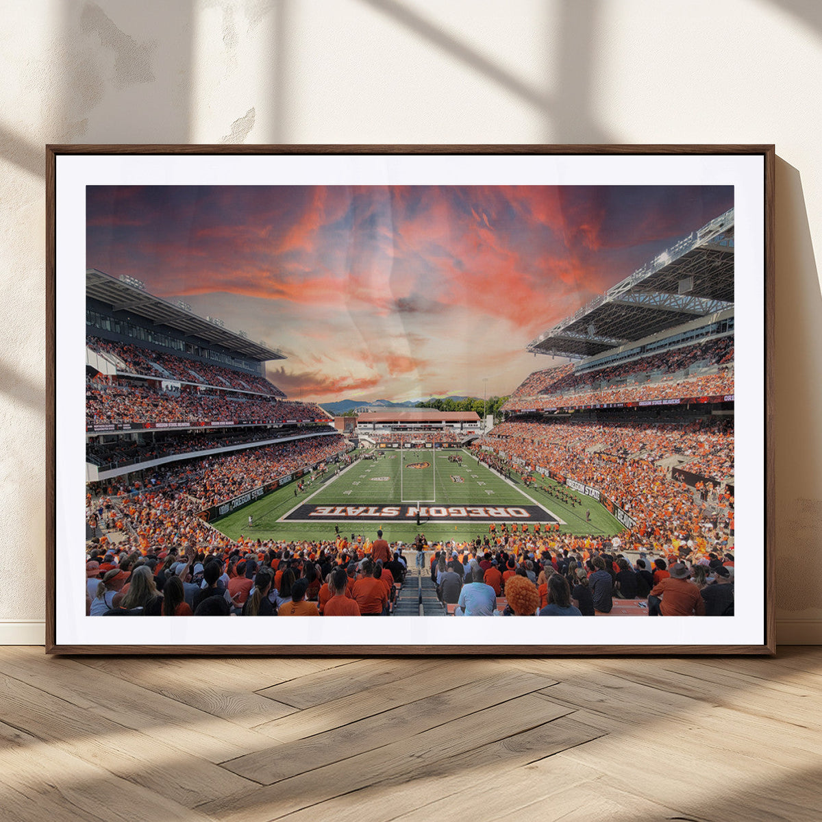 Oregon State Beavers Football Team Print - Corvallis Reser