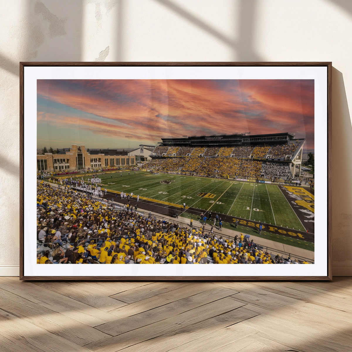 University of Wyoming Cowboys Football Team Print - Laramie