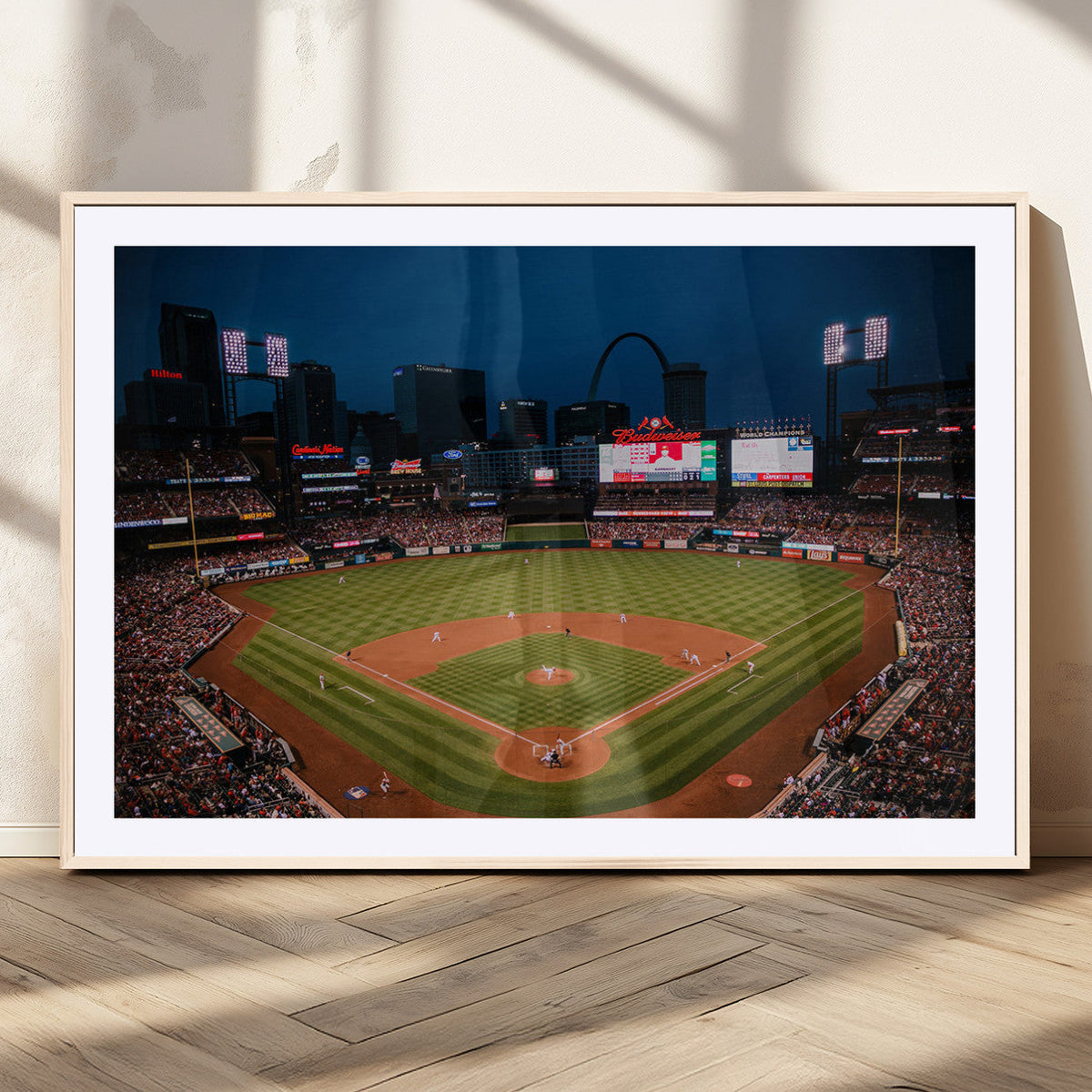 St. Louis Cardinals Baseball Team Print - Busch Stadium Wall