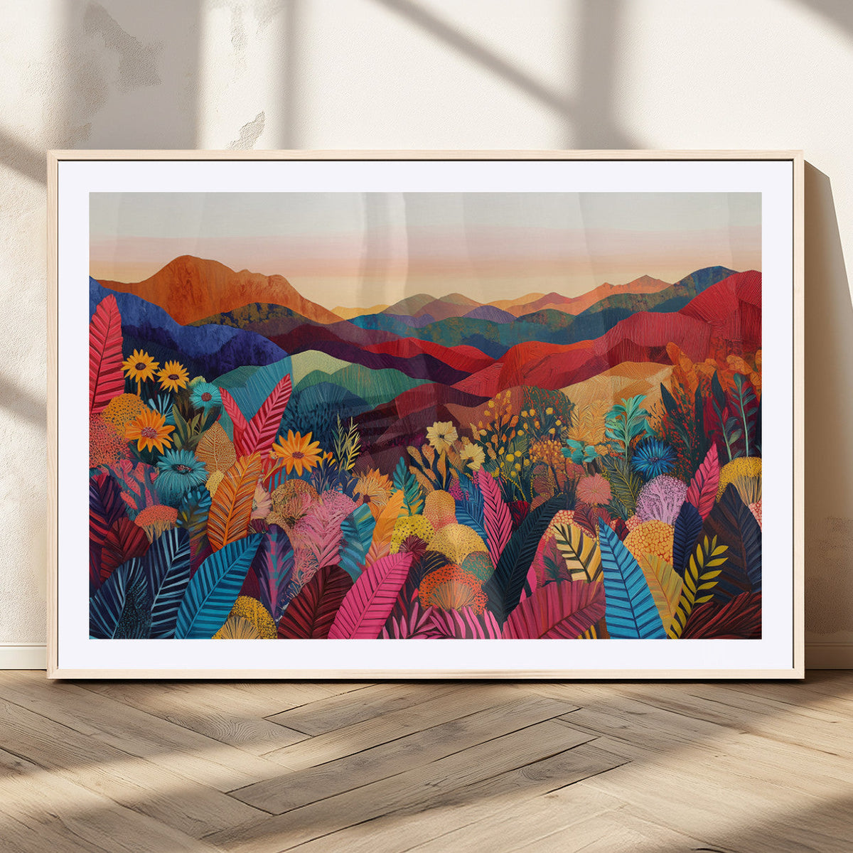 YAYOI KUSAMA Abstract Print - Landscape Canvas Wall Art