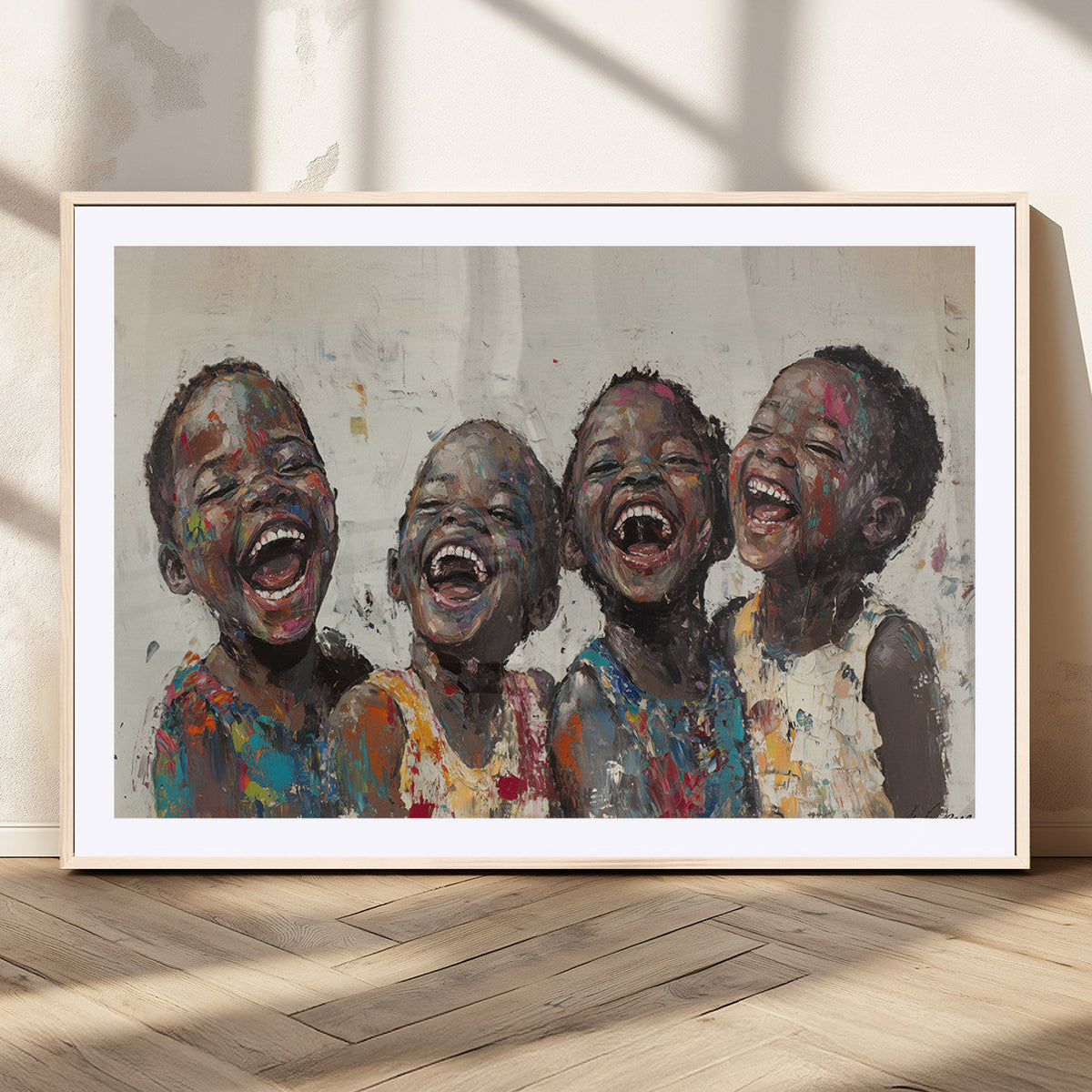 Shai Yossef Print - Joyful Childhood Canvas Wall Art -