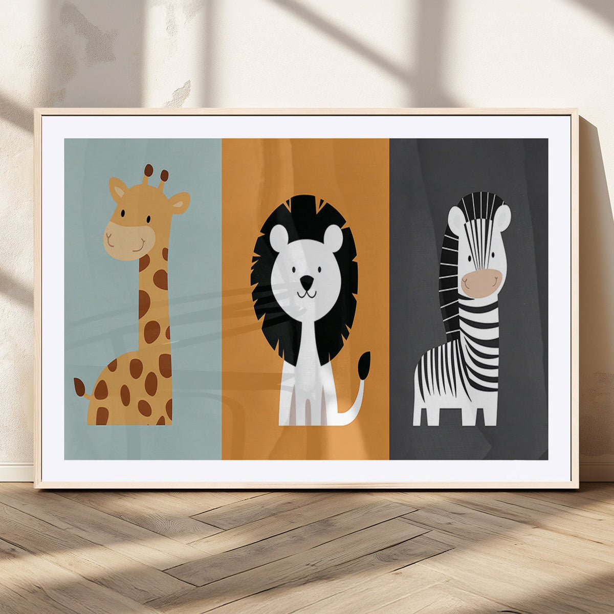 Boho Jungle Animal Nursery Wall Art Prints – Safari Decor