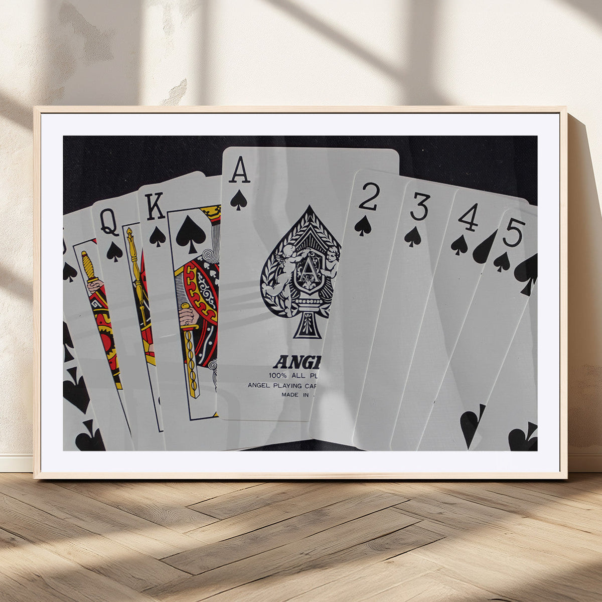 Poker Wall Art - Playing Cards Canvas Wall Art Print - Ace