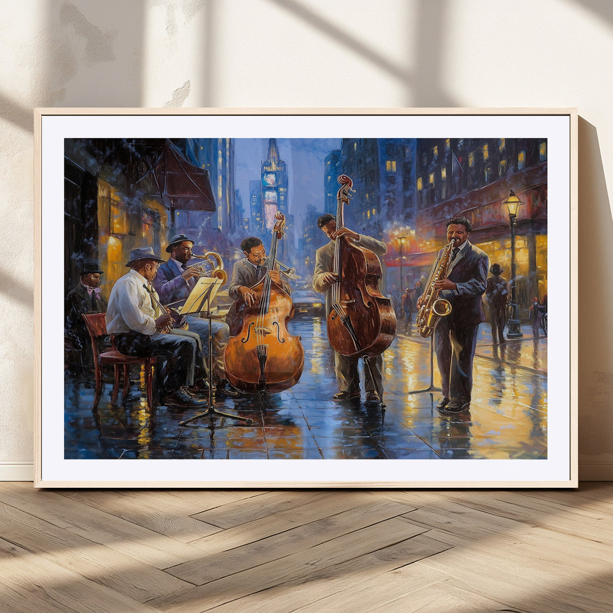 Colorful Jazz Wall Art - African American Music Canvas Print