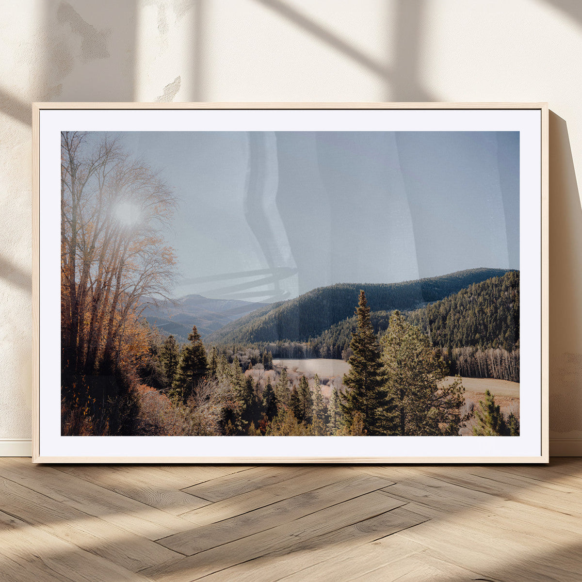 Tropical Palm Trees Wall Art Canvas Print – Framed Sunset