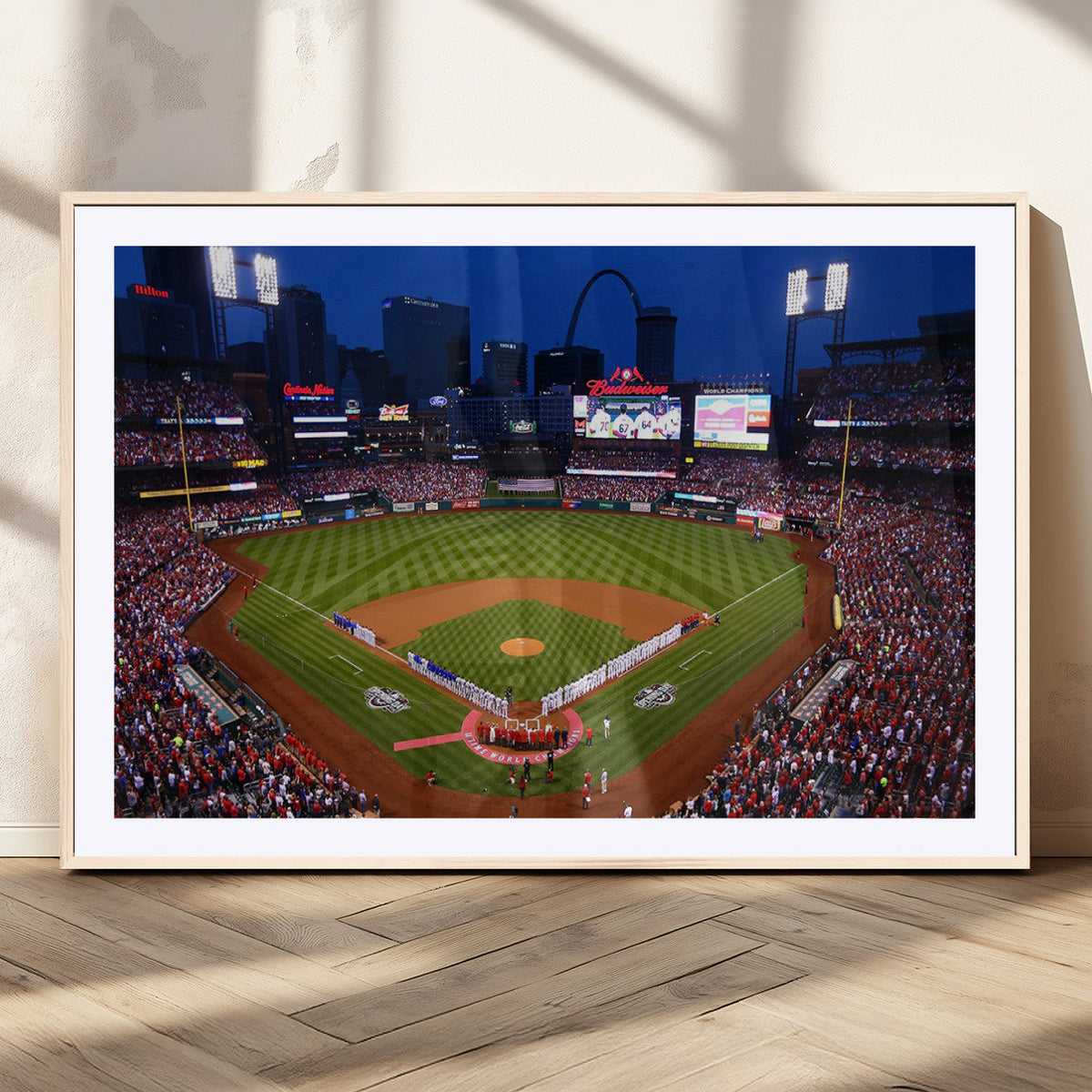 St. Louis Cardinals Baseball Team Print - Busch Stadium Wall