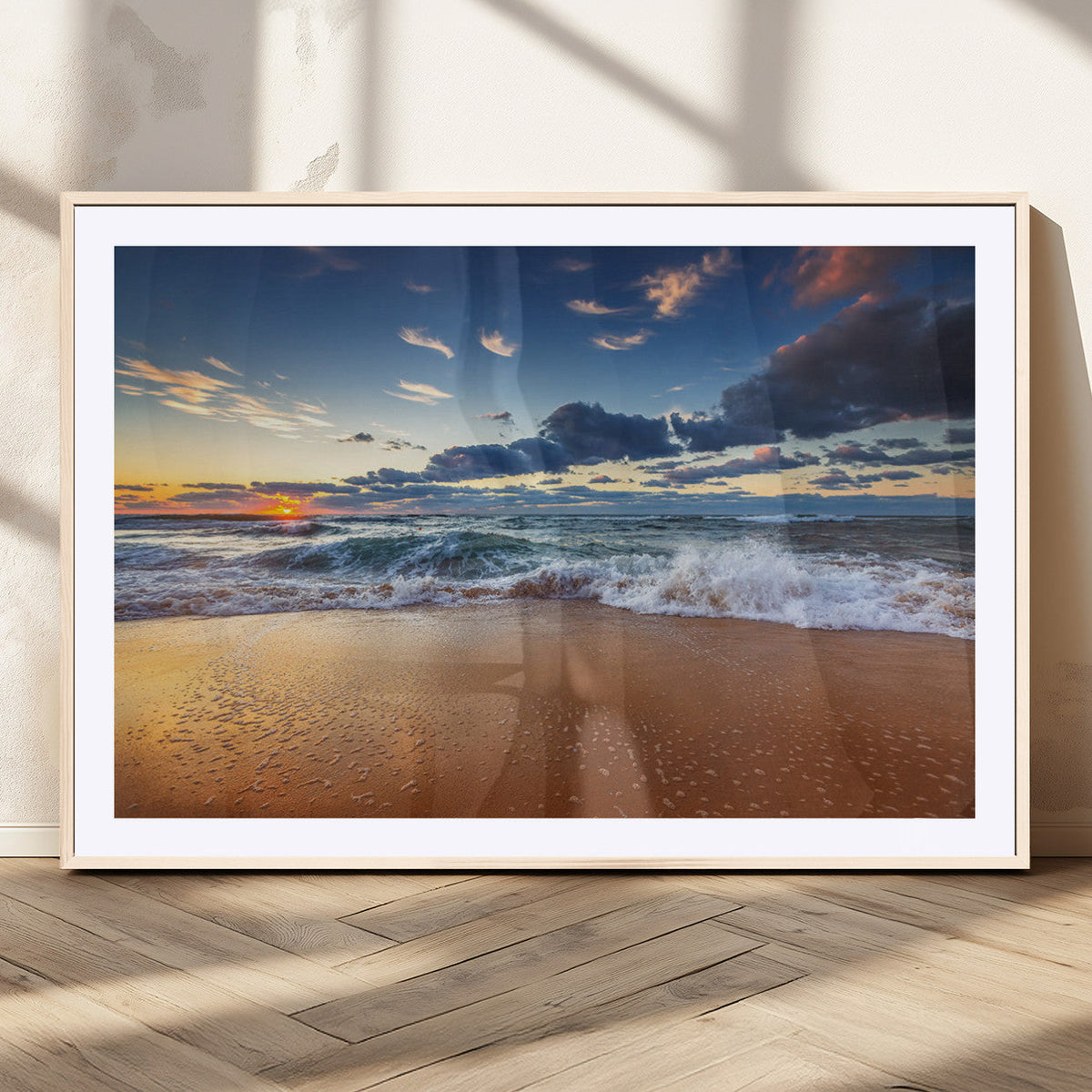 Beach Canvas Wall Art - Coastal Seascape Print for Living