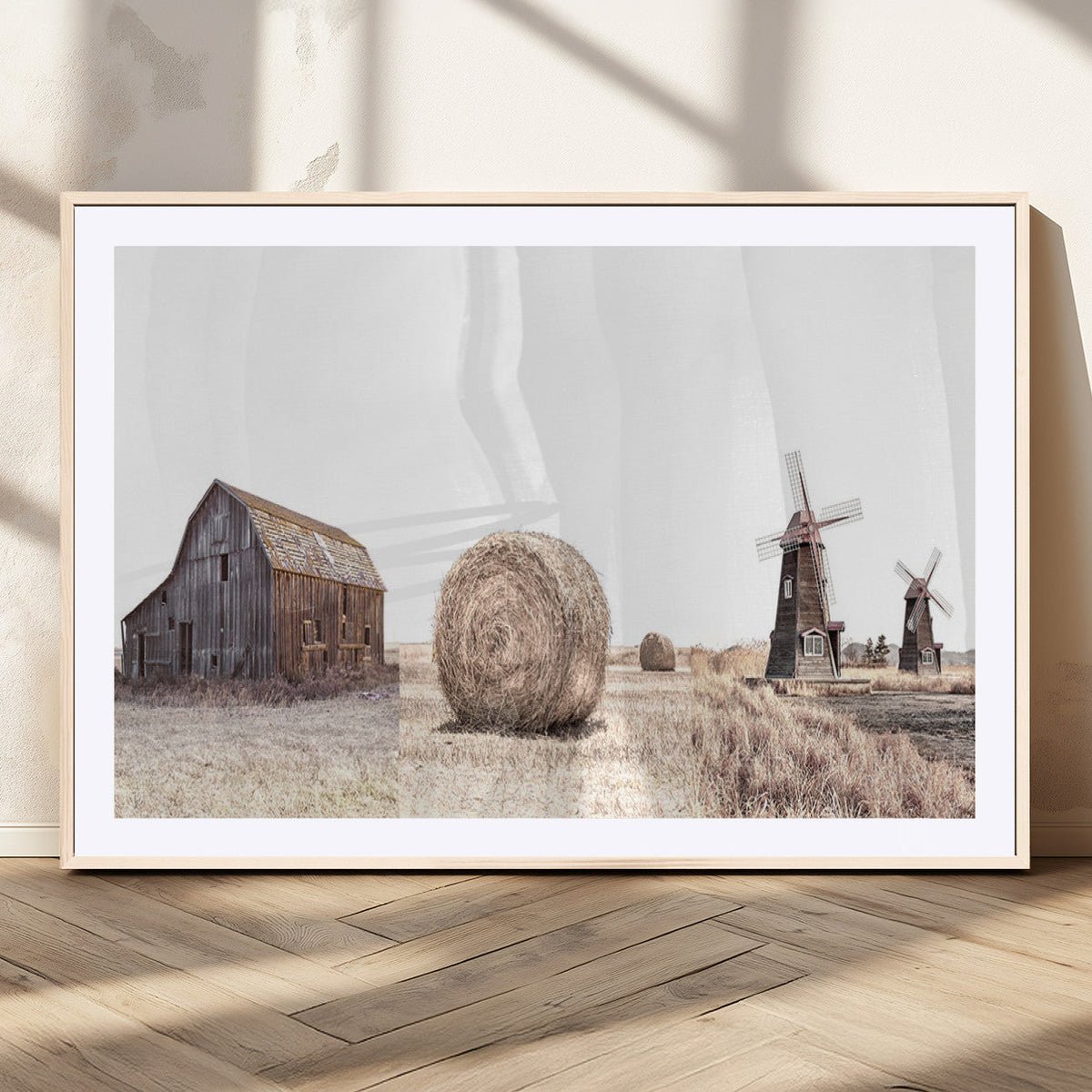 Farm Prints Set, Set of 3 Farmhouse Wall Art, Country House