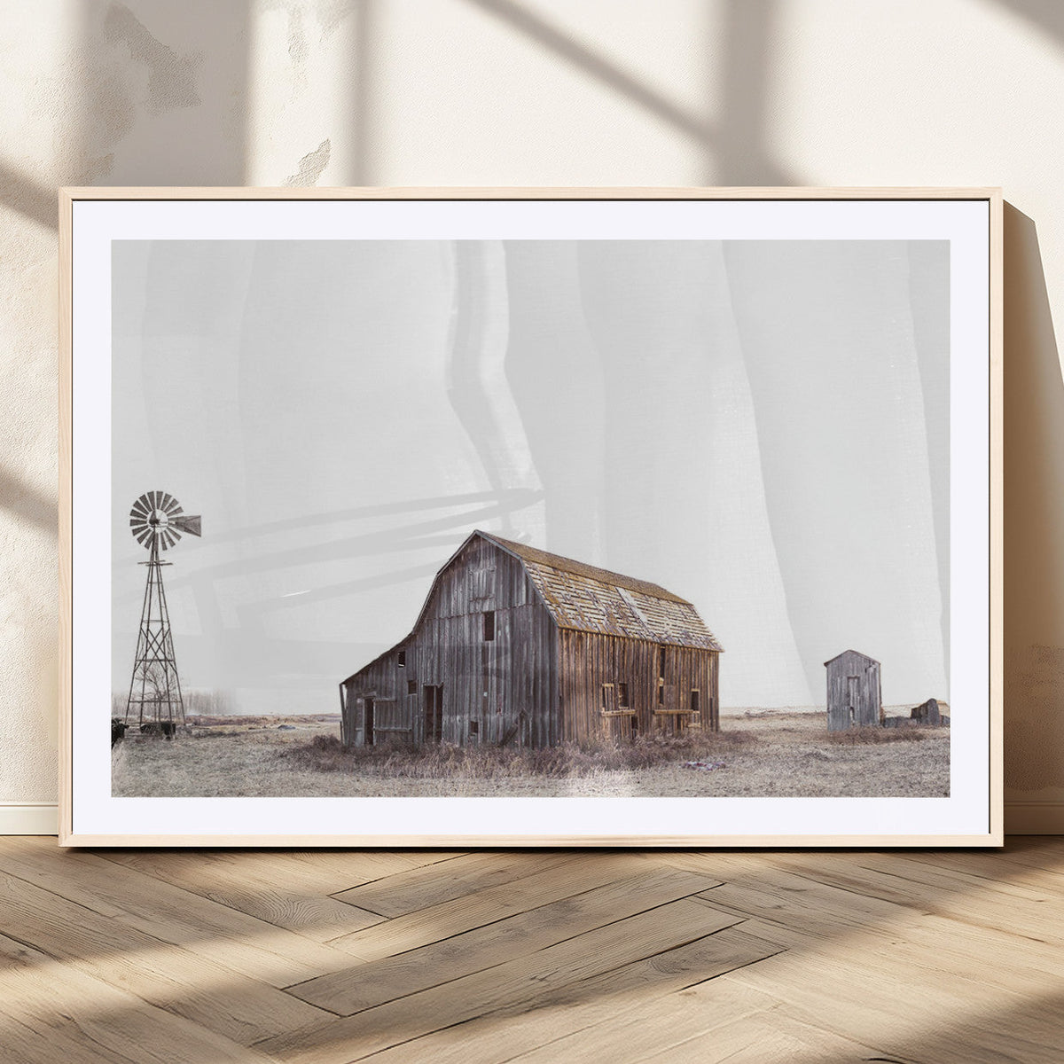 Set of 3 Rustic Farmhouse Wall Art Prints – Country Barn,