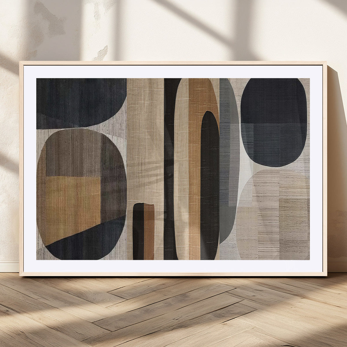 Wabi Sabi Canvas Print - Geometric Abstract Wall Art Canvas