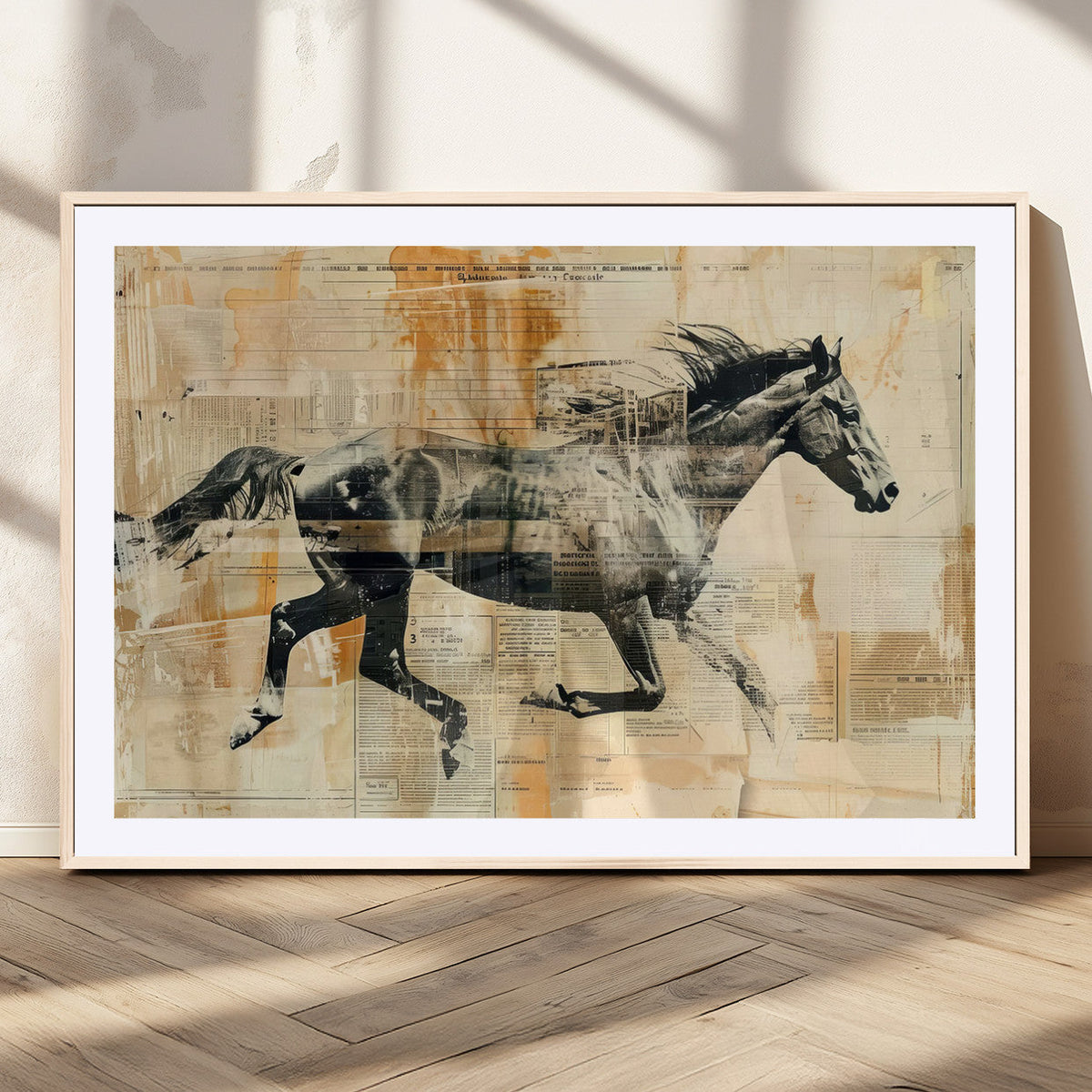 Chines Style Running Horse Western Wall Art | Farmhouse Wall
