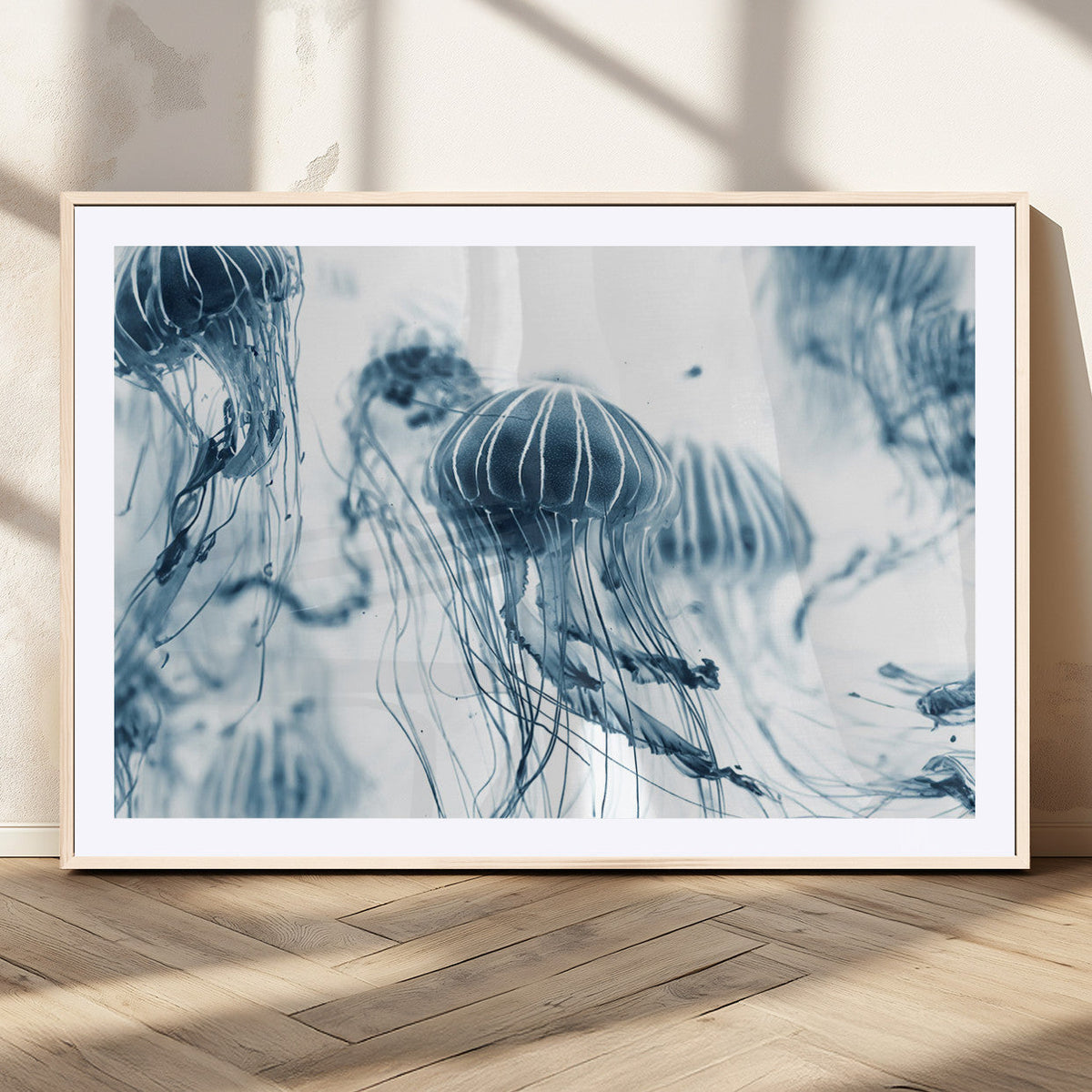 Abstract Jellyfish Canvas Print Wall Art
