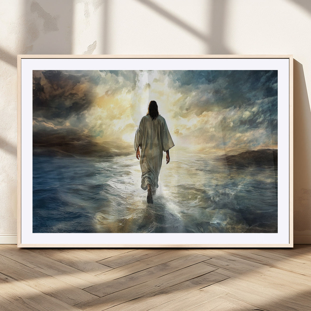 Jesus Walking on Water Wall Art | Canvas Print | Ready to